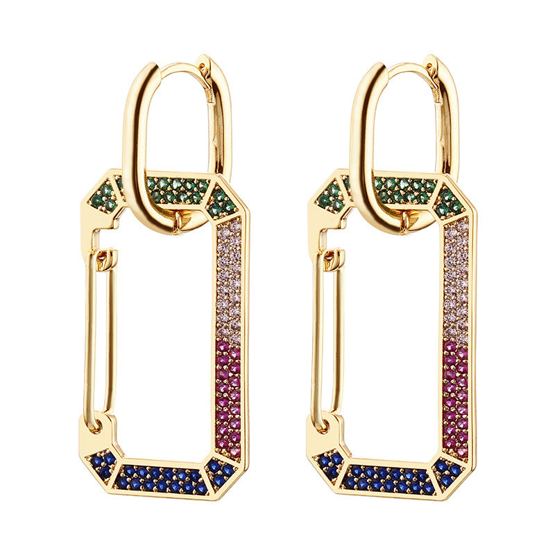Wholesale Copper Zirconium Alloy Earrings